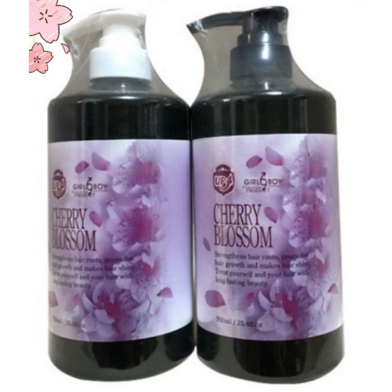 GB 櫻花洗髮精 750ml + GB 櫻花護髮素 750ml