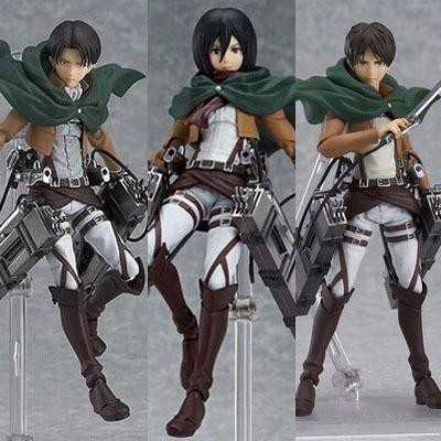 【出清】進擊的巨人 三笠 艾倫 利威爾兵長 figma207 可動公仔 模型 手辦 港版