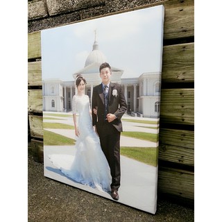 【60x75x厚3cm無框畫+底板/24×30吋】婚禮客製無框畫．婚紗/寶寶照油畫框．婚紗照油畫布．居家佈置無畫框