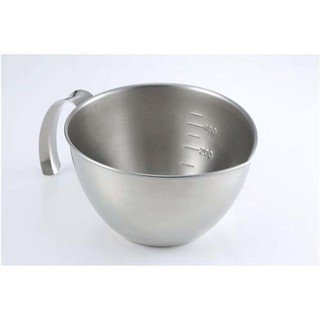 料理碗日本製18-8 不鏽鋼 手持 握把 調理用碗 料理碗 量杯 量碗 下村企販