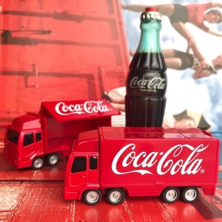 （少量）正版美式懷舊小汽車Coca Cola可口可樂鷗翼貨櫃車 可樂貨車 模型 可口可樂貨車