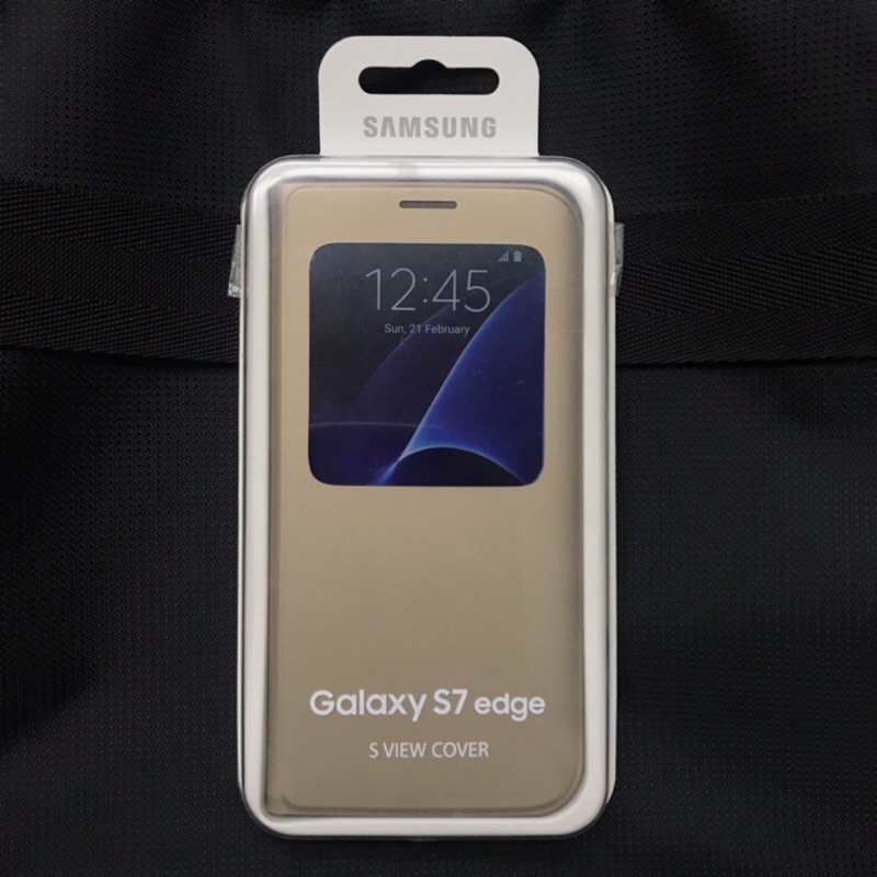 Galaxy S7 edge原廠智能皮套 S VIEW COVER側翻保護套
