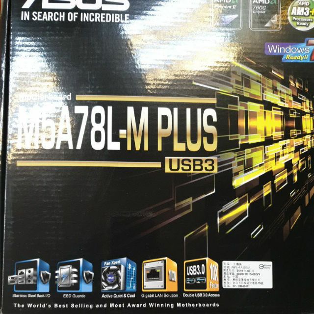 【全新】主機板ASUS M5A78L-M plus/USB3