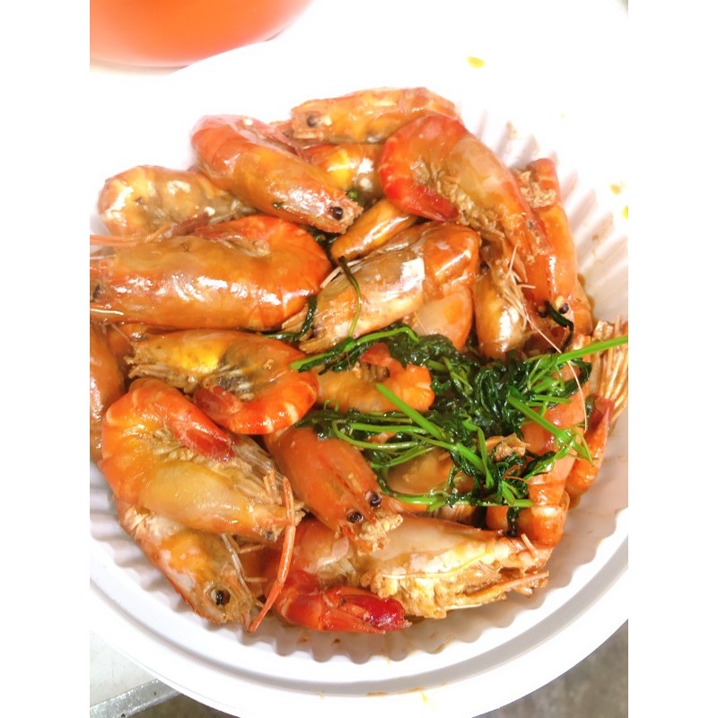 獨家推出 活跳跳泰國蝦料理包真空包裝～三杯蝦，現點現做、加熱即食佳節送禮最佳選擇