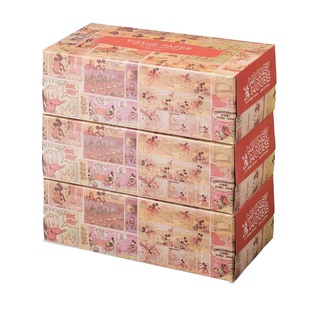 CAINZ x Disney 米奇復古漫畫圖案 盒裝面紙 【樂購RAGO】 抽取式衛生紙 日本製