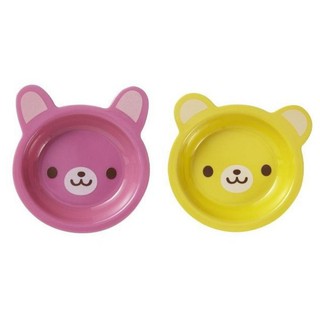 花見雜貨~日本進口 全新正版 TORUNE 動物造型 2入 美耐皿盤 兔子 小熊 造型盤子 塑膠盤 質感佳