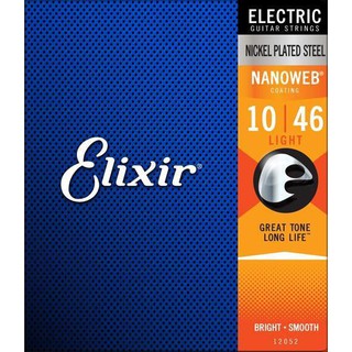 Elixir 12052 (10-46) NANOWEB 薄膜 防鏽鍍膜 電吉他弦 [唐尼樂器]