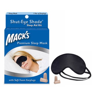 【附發票】美國 Mack's 舒適不漏光 眼罩 + 泡棉耳塞