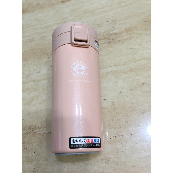 邦達 日式時尚保溫咖啡杯 粉色 BANGDA 保溫 保冷 保溫 不鏽鋼保溫瓶 370ml