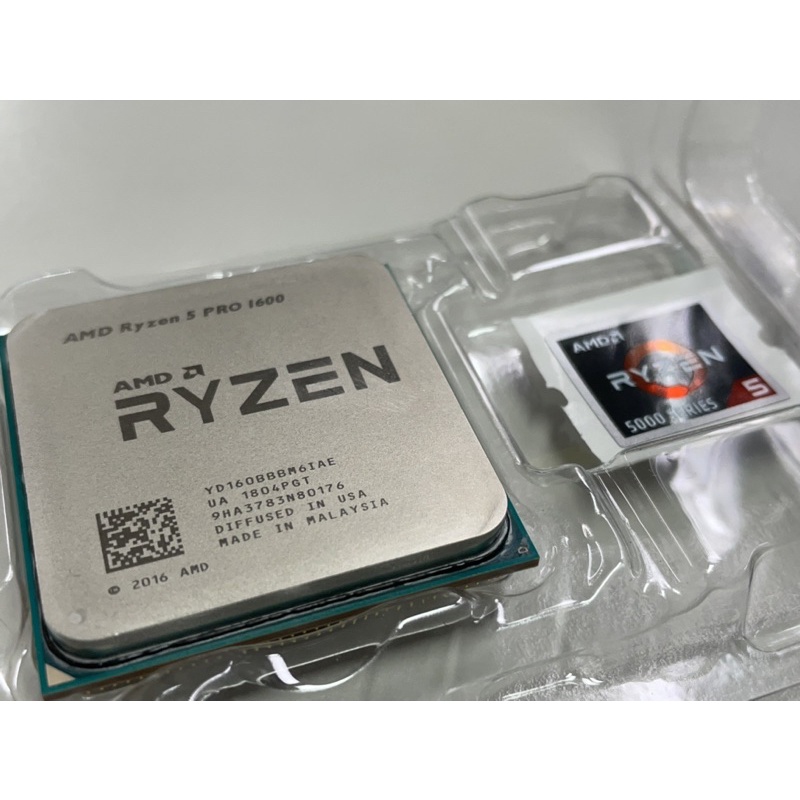 AMD CPU RYZEN R5 PRO 1600（一手新品，僅使用半年）