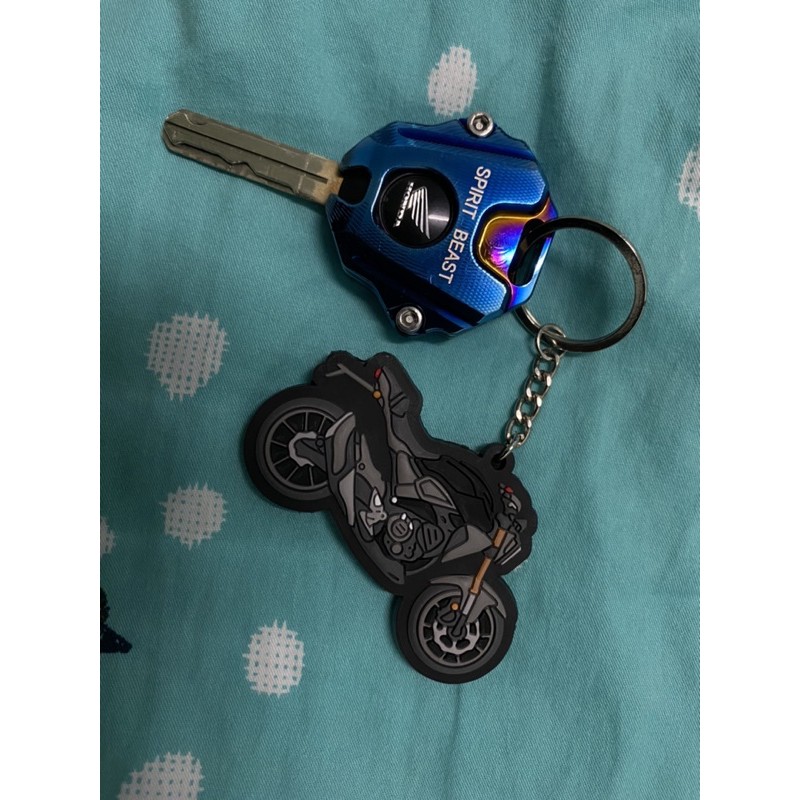靈獸本田鑰匙蓋LR42HONDA CBR CB150 300R CB650R NC750 CB350 鑰匙蓋(藍鈦)