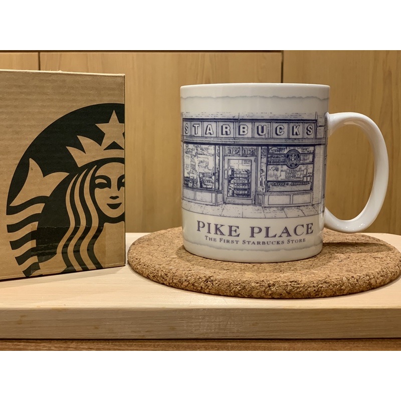 星巴克 Starbucks 派克市場 PIKE PLACE 藍建築 18oz城市杯