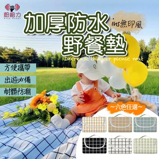 【臺灣出貨&電子發票】新款 無印風 野餐墊 手提式 折疊 防水 沙灘墊 防潮墊 帳篷墊 地墊 露營墊 郊遊墊 出遊草坪墊