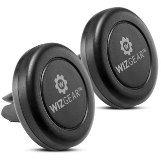 WizGear 通用通風口磁性汽車安裝手機座 用於手機和迷你平板電腦 2入裝 美國直購
