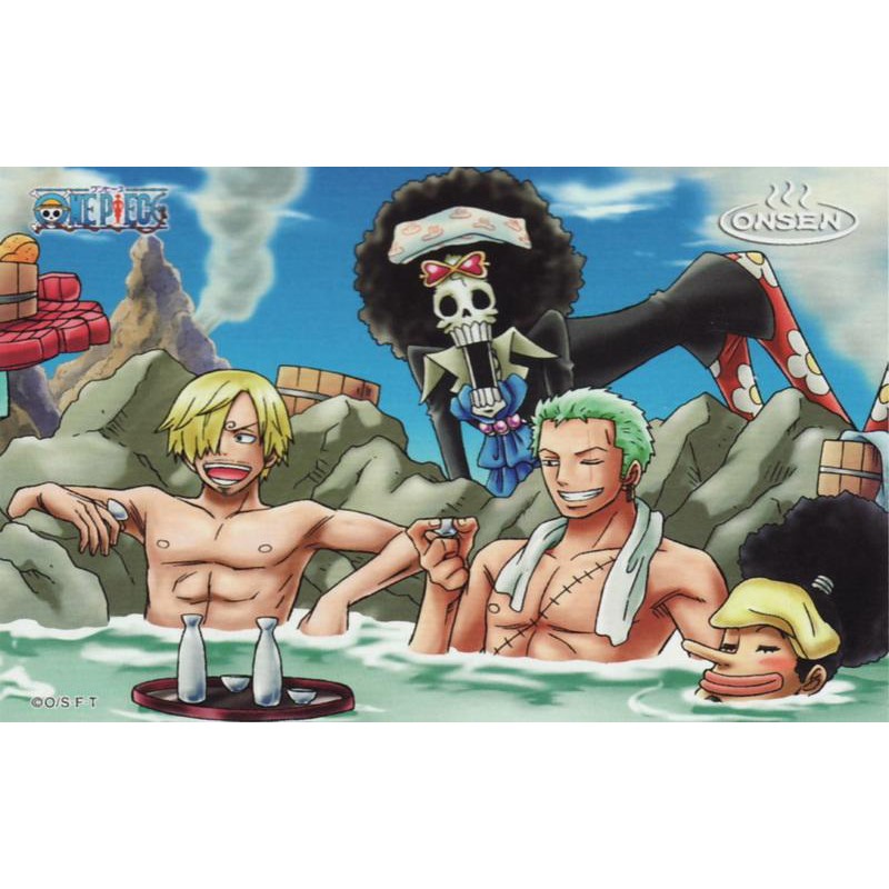 日本進口  温泉 限定版拼圖 【One piece,海賊王】150片拼圖，ONS-02