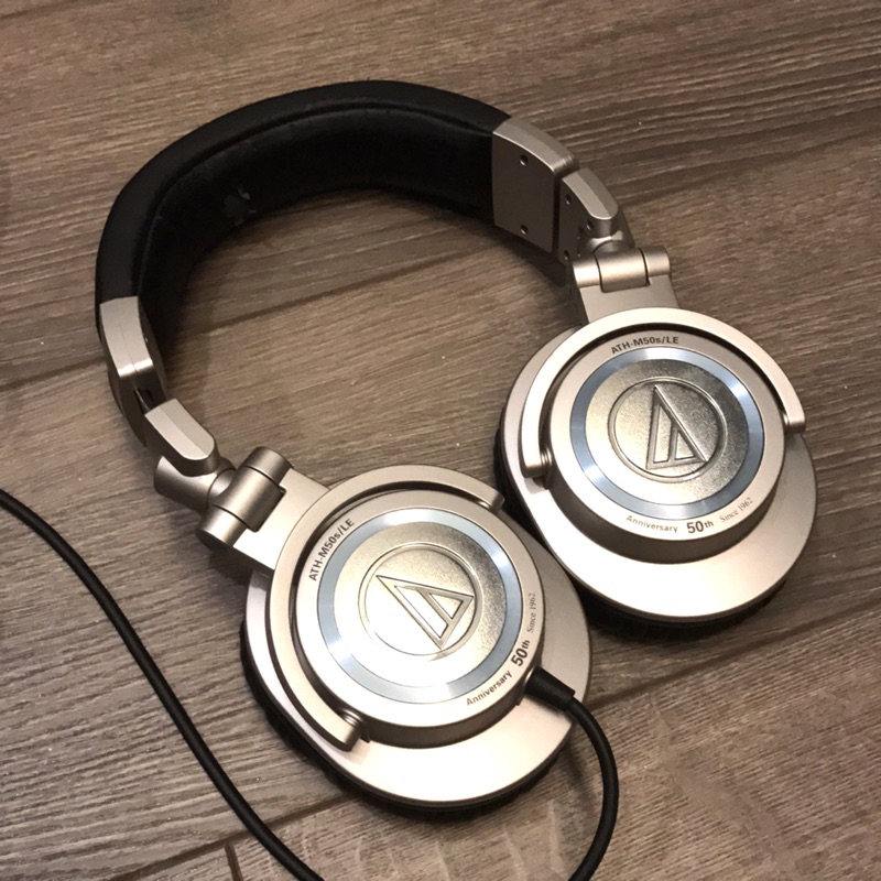 鐵三角 audio-technica ATH-M50s/LE 耳罩式 頭戴式 耳機 /二手