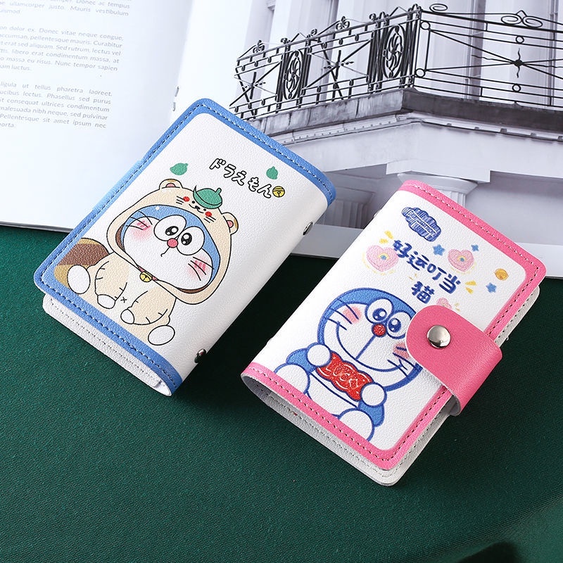 2022新款哆啦A夢卡包超薄小巧大容量證件卡套叮噹貓卡片包防消磁銀行卡駕駛證收納一件式包