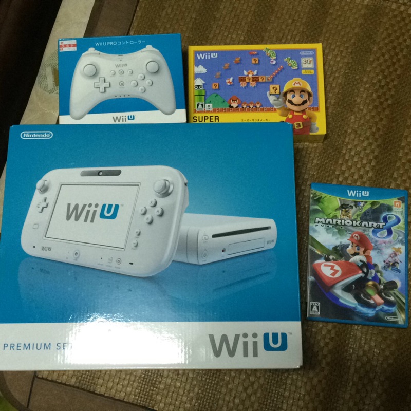 Wii u 32g + 1手把 +2遊戲 (2016 2月購入)