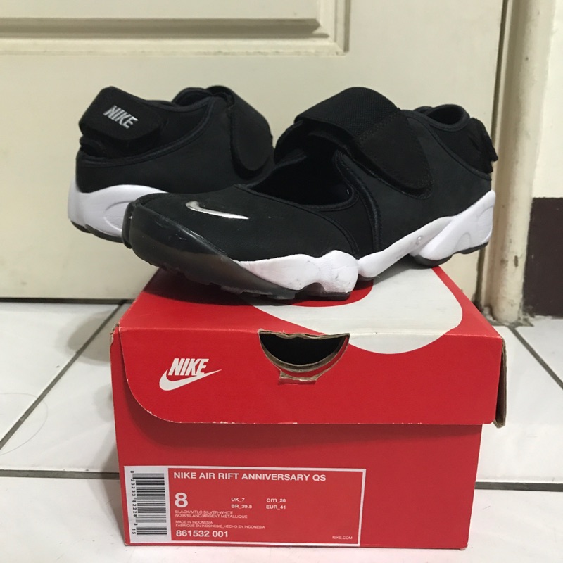 NIKE AIR RIFT ANNIVERSARY QS 忍者鞋 黑白 男鞋