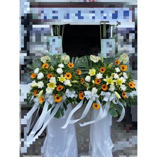 花堡花坊 弔唁花籃告別式花禮喪禮花籃高雄花籃屏東花籃高架西洋花籃 蝦皮購物