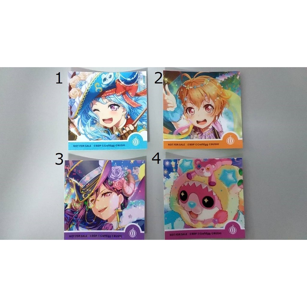 現貨日版bang Dream 特典貼紙瀨田薰北澤育美松原花音米歇爾 蝦皮購物