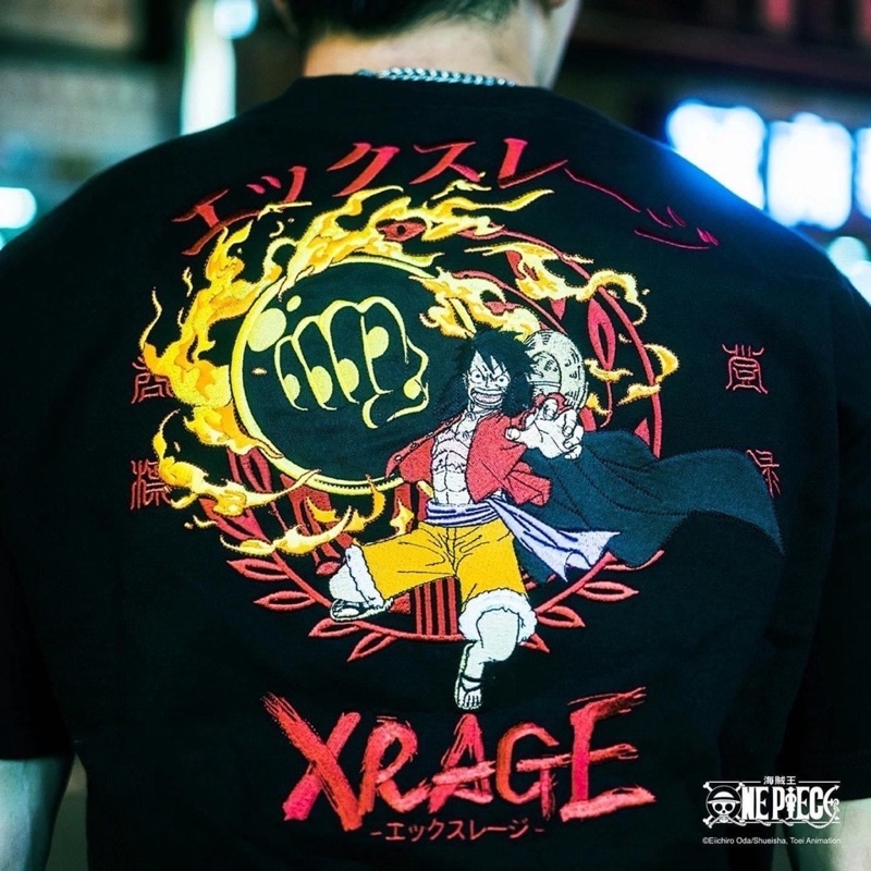 （ 現貨在台‼️）香港限定🇭🇰 XRAGE x ONEPIEC 海賊王快閃 魯夫T恤M號