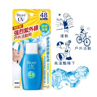 💓Biore 蜜妮舒涼高防曬乳液(臉部/身體用) (SPF48/PA+++)