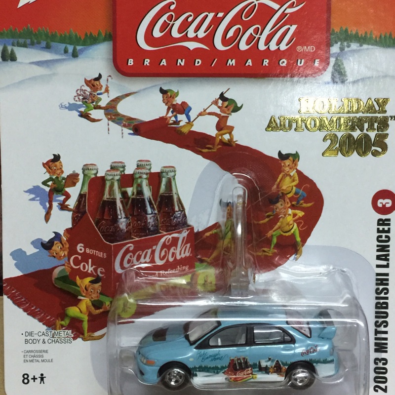 Johnny Lightning 05年絕版可口可樂 Coca Cola Lancer Evo 非風火輪 tomica