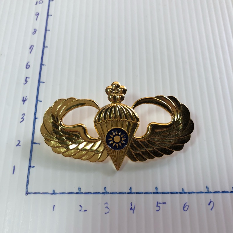 國軍金屬系列徽章～國軍裝備～陸軍傘兵紀念章