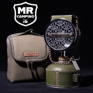 【Mr Camping露營先生】韓國 ZAPAPAM 釣魚燈 瓦斯燈 露營美學 軍綠（不含飾瓦斯罐套飾板可加購）