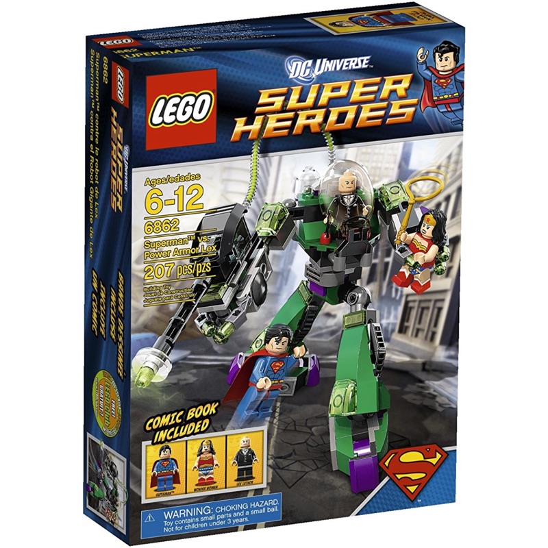 LEGO 樂高 6862 全新超級英雄系列 Superman vs. Power Armor Lex