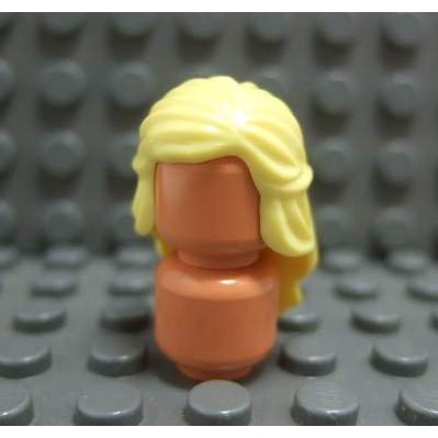 【積木2010】 Lego 樂高-亮黃色綁辮長髮 / 女生頭髮 (公主頭髮)(H-08)