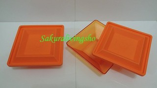 年終降價大清倉Tupperware特百惠500ml橘色晶瑩透明保鮮盒組合(2個/組)**特價400元**現貨僅剩下一組