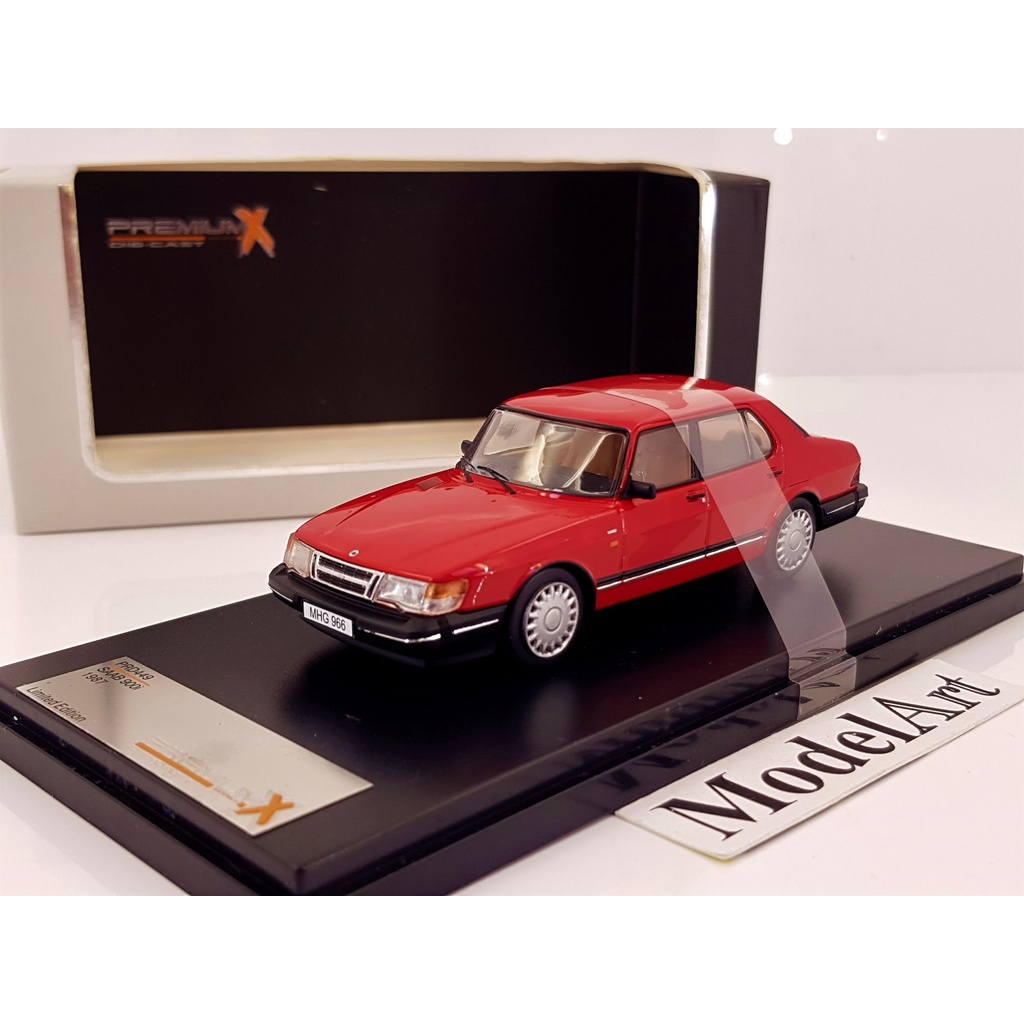 【模型車藝】1/43 Premium X Saab 900i 1987紅 全球限量『絕版稀有現貨』