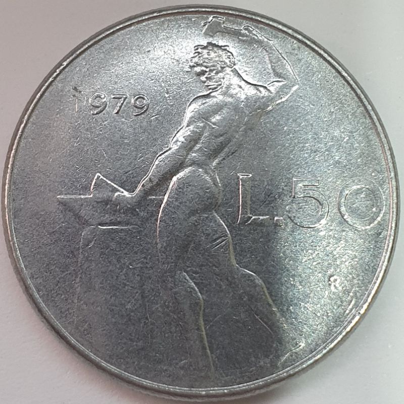 義大利 50里拉硬幣 年份隨機