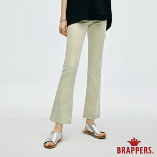 BRAPPERS 女款 Color Life色褲系列-中腰彈性九分喇叭褲-綠