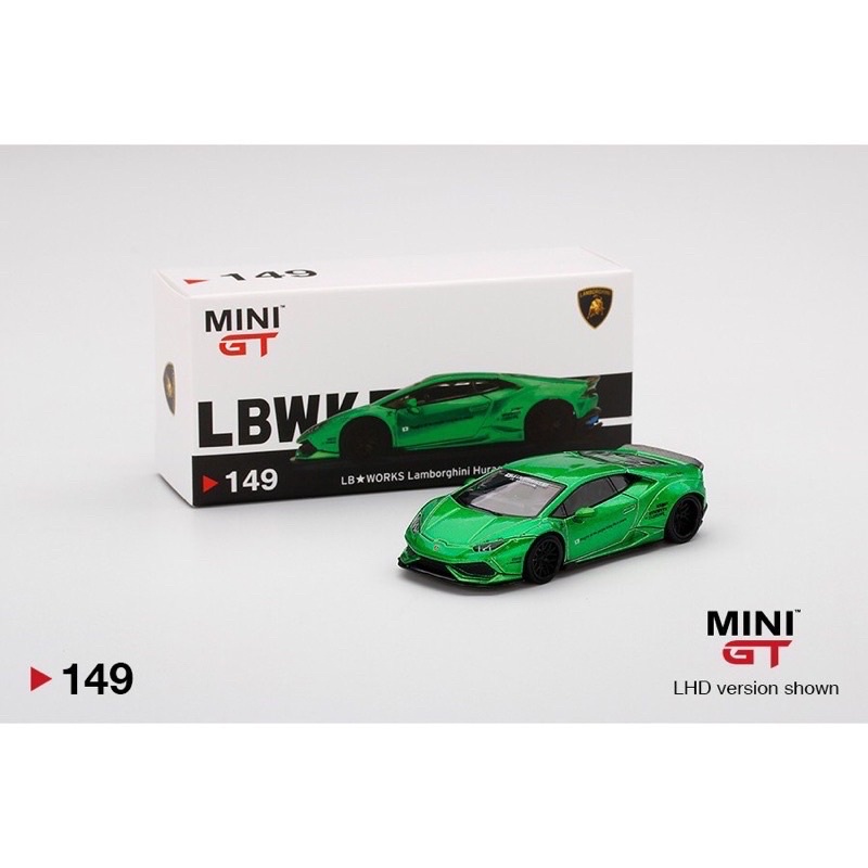 MINI GT #149 1/64 LAMBORGHINI HURACAN LB WORKS 藍寶堅尼 電鍍 綠 149