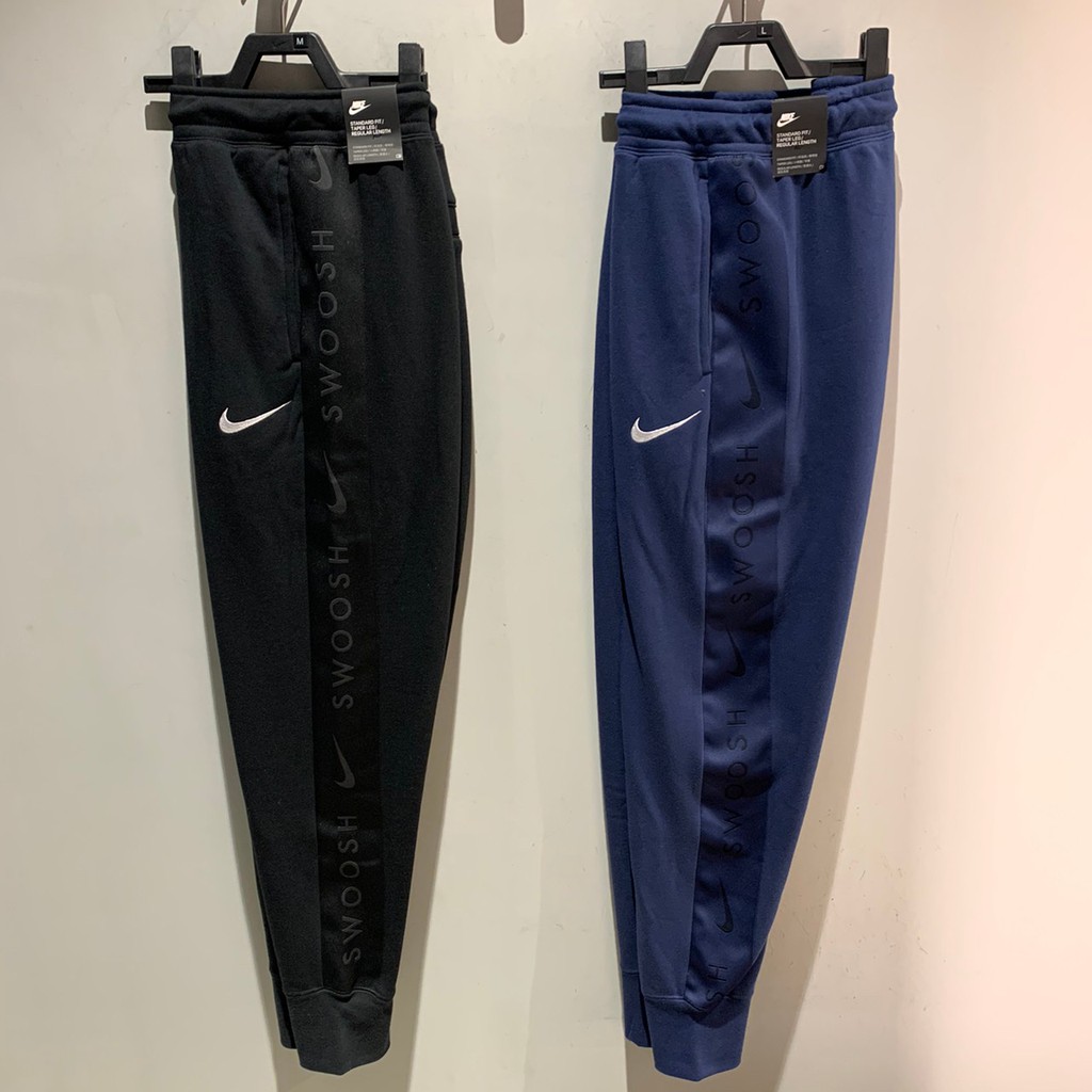 【R-MAN】Nike Swoosh 串標 長褲 縮口褲 黑 DA0085-010 藍 DA0085-410