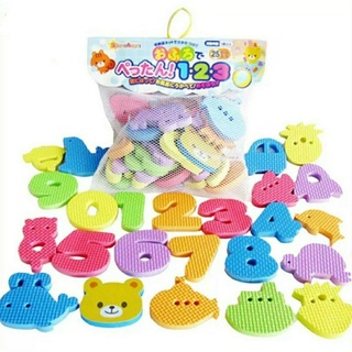 【全新現貨】兒童斯爾福eva泡沫積木 多彩數字字母軟積木 嬰兒洗澡玩具