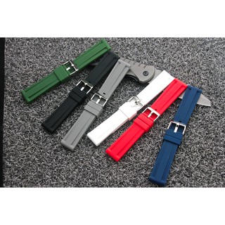 高質感 20mm矽膠錶帶～～替代小沛風格現代感雙凹溝紋or is promaster seiko sbbn
