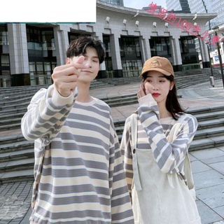 【COUPLE】新款情侶裝🚩🚩條紋衛衣燈芯絨洋氣質顯瘦兩件套裝