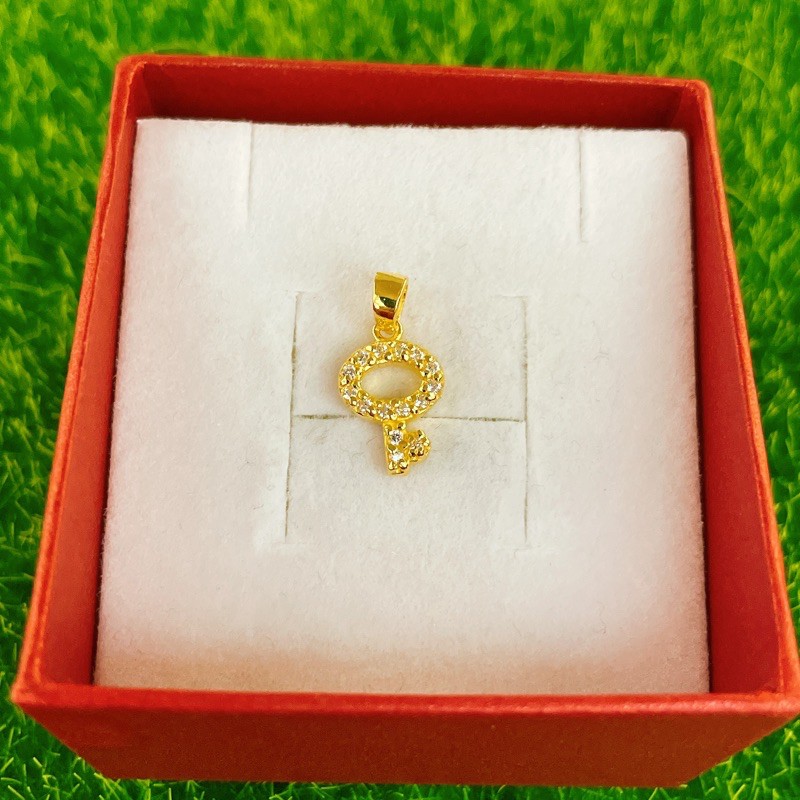 景福珠寶銀樓✨純金✨黃金墜子 鑰匙 鑲鑽 造型 墜子