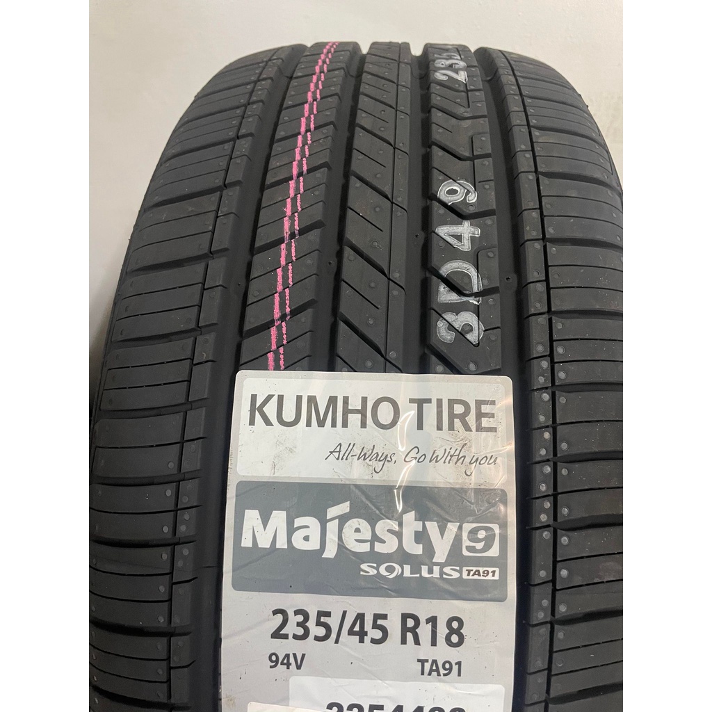 三重近國道 ~佳林輪胎~ 錦湖輪胎 TA91 235/45/18 韓國製 Model3 KUMHO 錦湖輪胎