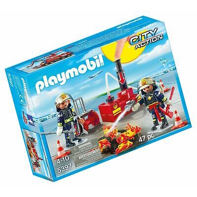 Playmobil CITY ACTION 機場消防員/真水泵 5397