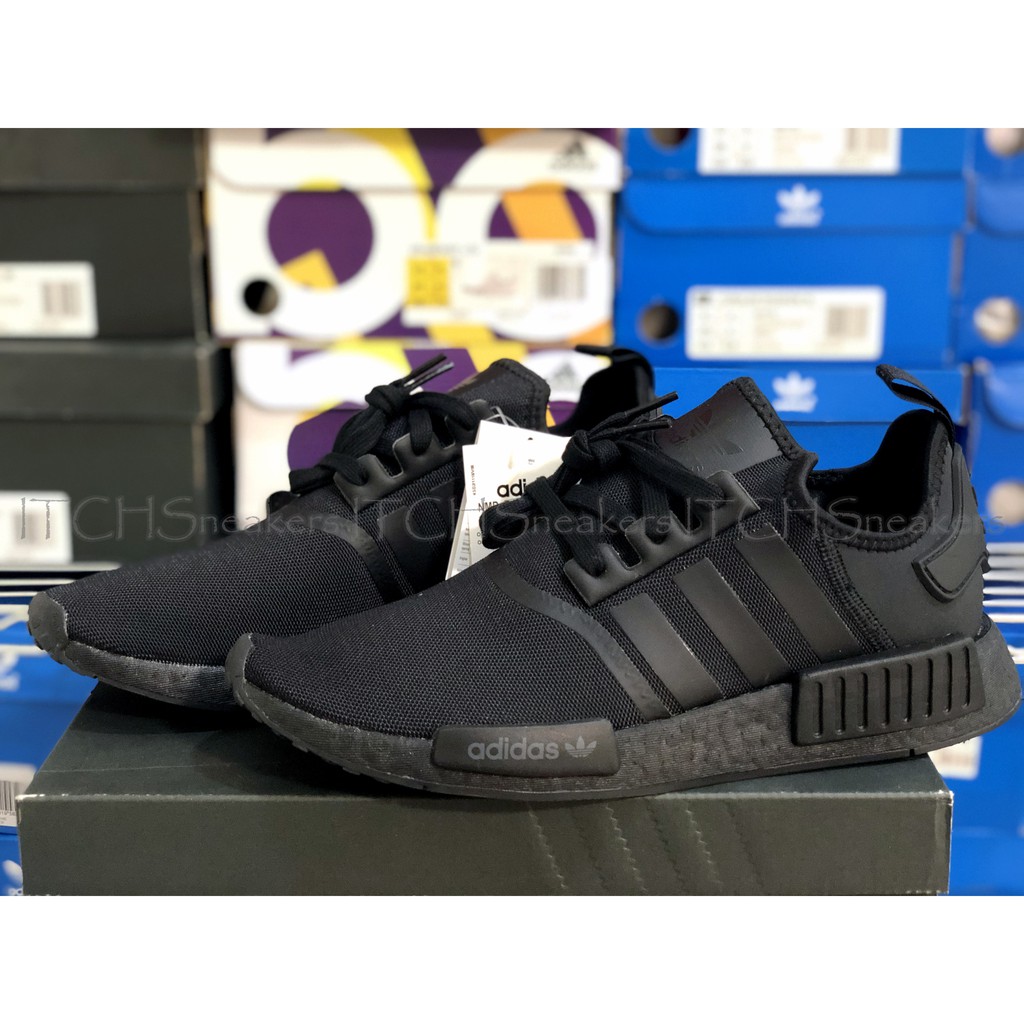 『ITCH代購』adidas NMD_R1 黑底boost 全黑 黑武士 FV9015