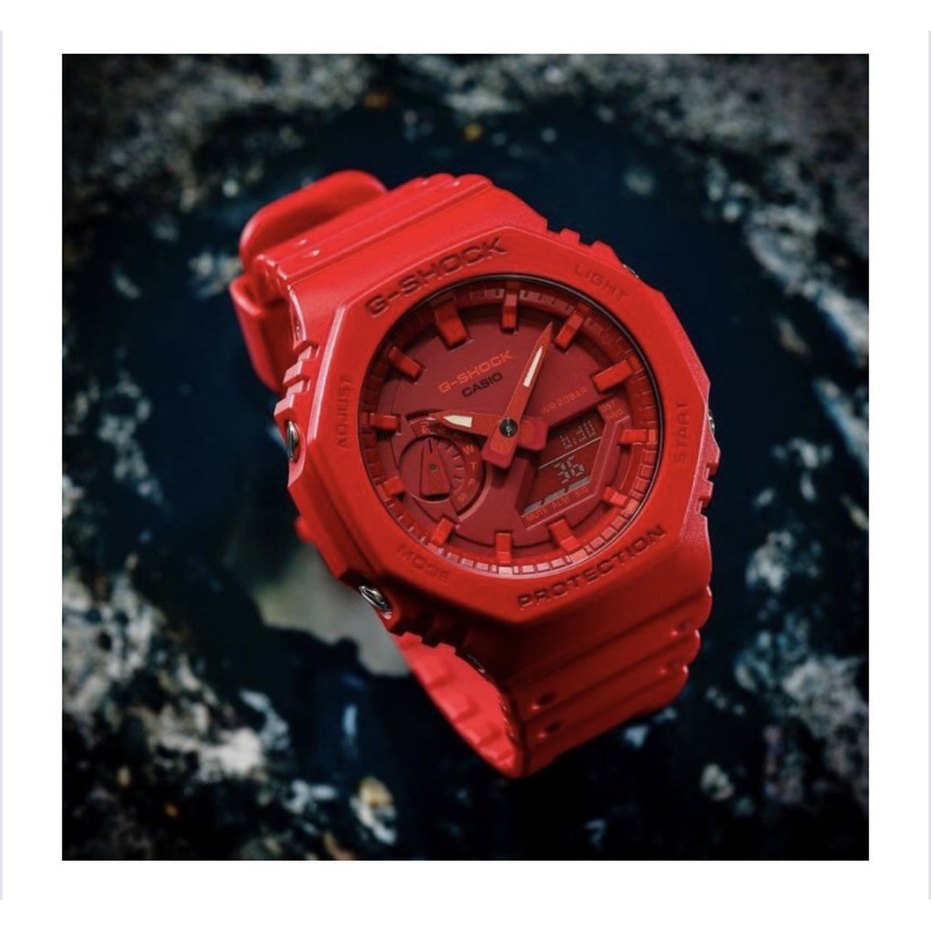 Casio G Shock Ga 1adr New 限定消光黑白色數位雙顯最薄款台灣公司貨 蝦皮購物