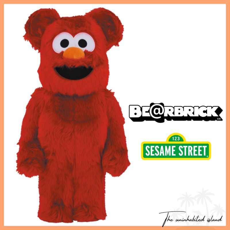 【無人島玩具】BE@RBRICK 庫柏力克熊 ELMO Costume Ver.2.0 1000%