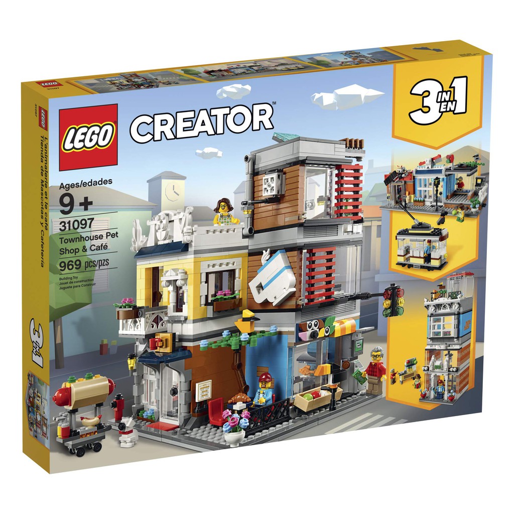 **LEGO** 正版樂高31097 Creator系列 寵物店和咖啡廳排樓 全新未拆 現貨