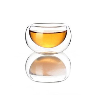 【TDTC 咖啡館】迷你雙層玻璃杯 / 真空保溫杯 / 保溫隔熱杯 / 高硼矽耐熱杯 / 品茗茶杯 (50ml)