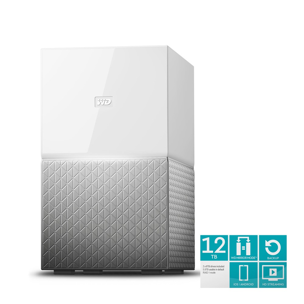 (免運費) WD My Cloud Home Duo 12TB(6TBx2) 雲端儲存系統